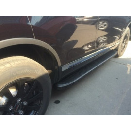 Пороги Tayga черные для kia Sportage 2016+